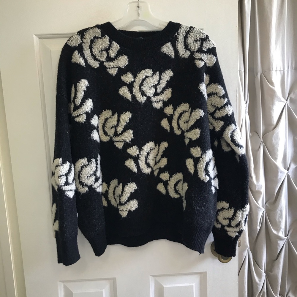 Zoco flower wool sweater